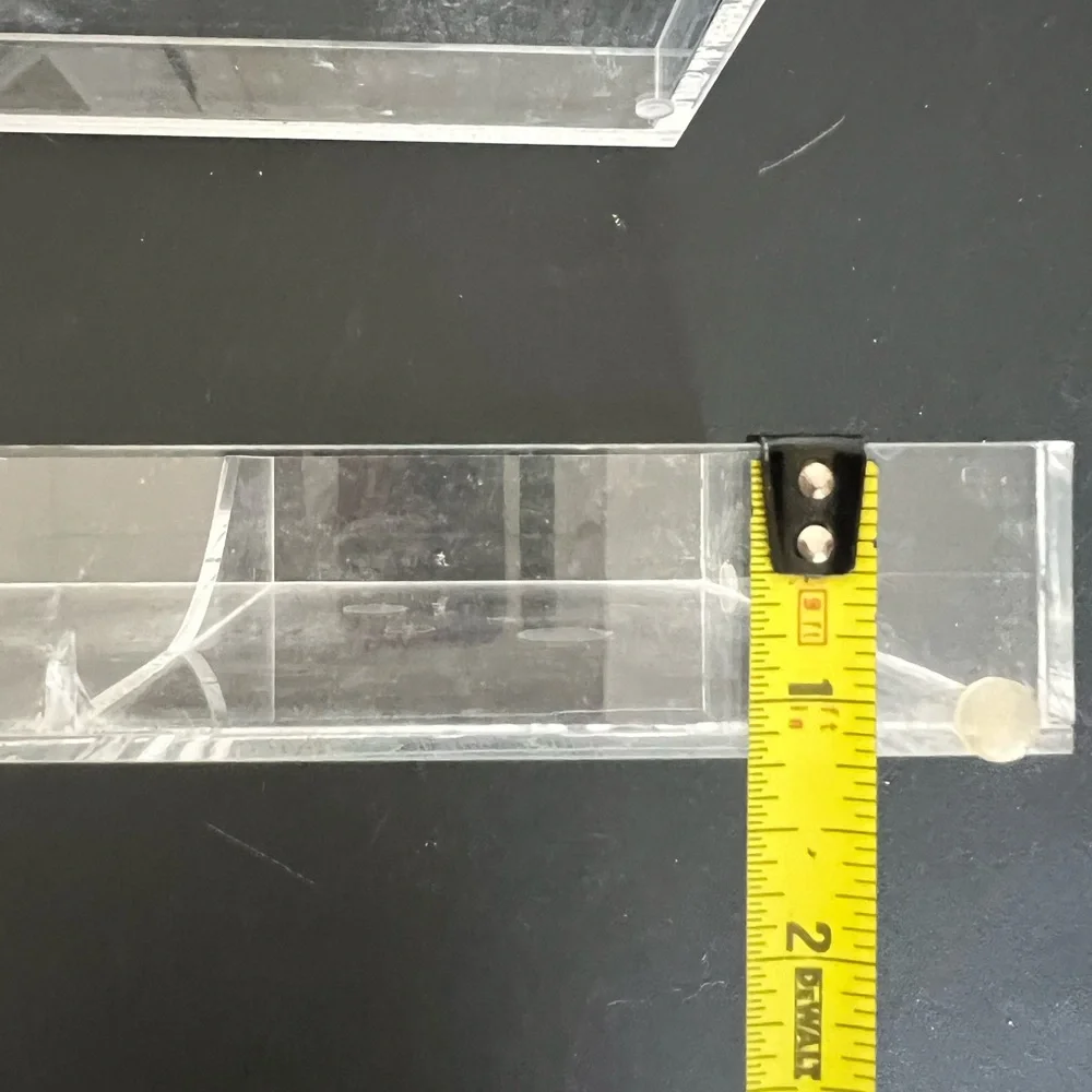 Clear Acrylic Set of Two Organizer Trays
